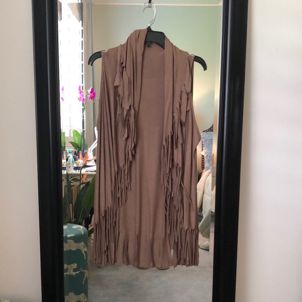 Shawl Dawls Fun western fringed vest